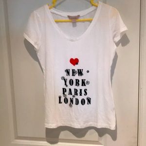 Banana Republic Pima Cotton Tee with metal studs